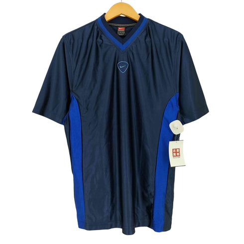 ナイキ NIKE TEAMタグ 90s センター スウォッシュロゴ 刺繍 ゲームシャツ メンズ import:L