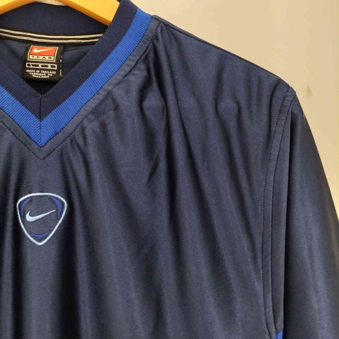 ナイキ NIKE TEAMタグ 90s センター スウォッシュロゴ 刺繍 ゲームシャツ メンズ import:L