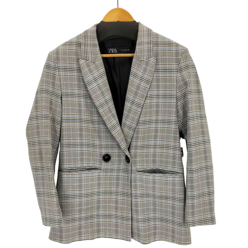 ザラ ZARA ノッチドラペルテーラードジャケット レディース import:XS
