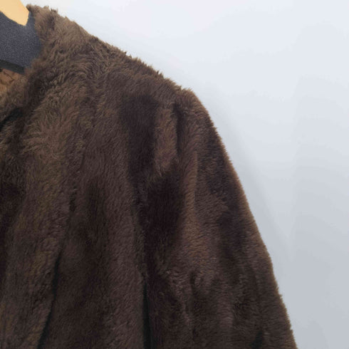 シアーズ Sears Fashions ノーカラー フェイクファージャケット レディース