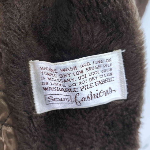 シアーズ Sears Fashions ノーカラー フェイクファージャケット レディース