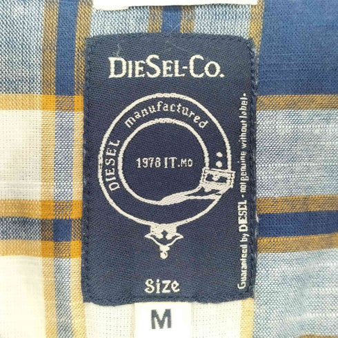 ディーゼル DIESEL スナップボタン L/S チェック柄シャツ ウエスタンシャツ メンズ JPN:M