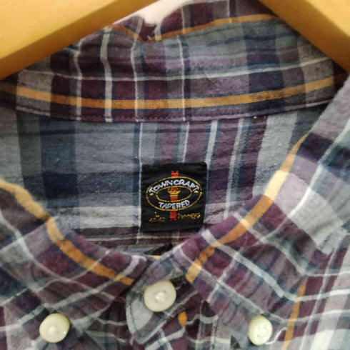 ペニーズタウンクラフト PENNEYS TOWNCRAFT 復刻タグ マドラスチェック ボタンダウン L/S シャツ メンズ import:L