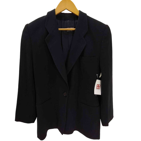 ジョルジオアルマーニ Giorgio Armani 90S イタリア製 黒タグ PURE NEW WOOL 1B テーラード ジャケット レディース EUR:44