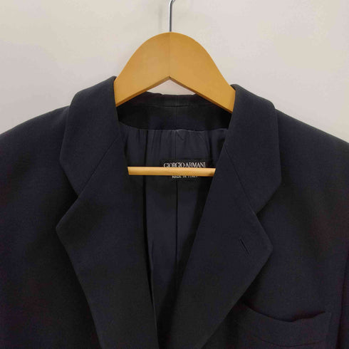 ジョルジオアルマーニ Giorgio Armani 90S イタリア製 黒タグ PURE NEW WOOL 1B テーラード ジャケット レディース EUR:44