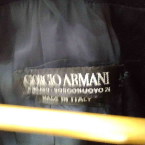 ジョルジオアルマーニ Giorgio Armani 90S イタリア製 黒タグ PURE NEW WOOL 1B テーラード ジャケット レディース EUR:44