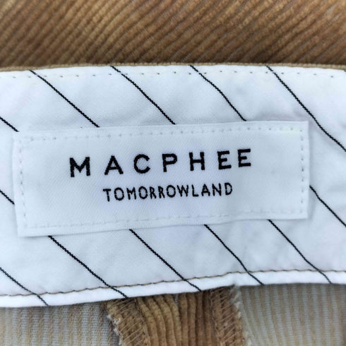マカフィー MACPHEE ストレッチコーデュロイ パンツ レディース 32