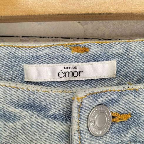 emor tuck wide denim pants domestic レディース M