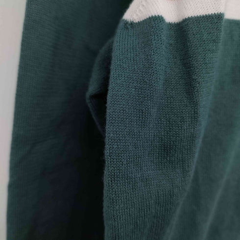 エルメネジルドゼニア Ermenegildo Zegna 配色ライン クルーネック L/S コットンニット メンズ