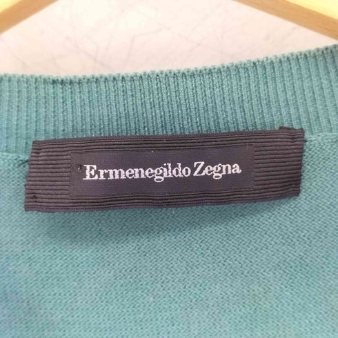 エルメネジルドゼニア Ermenegildo Zegna 配色ライン クルーネック L/S コットンニット メンズ