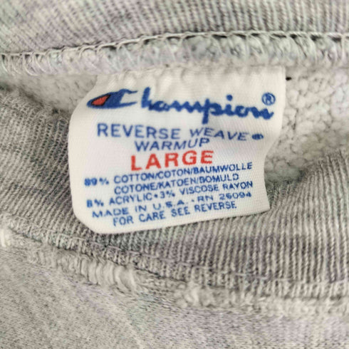 チャンピオン Champion 90S REVERSE WEAVE フロントプリント スウェット メンズ L