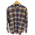 パパス papas マドラスチェック ネルシャツ メンズ L