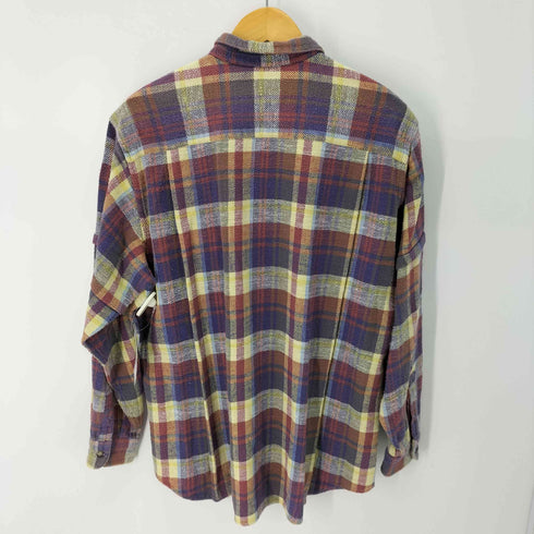 パパス papas マドラスチェック ネルシャツ メンズ L