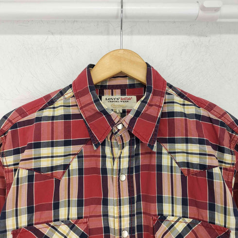 リーバイス Levis RED TAB スナップボタン L/S チェック柄 ウエスタンシャツ メンズ import:L
