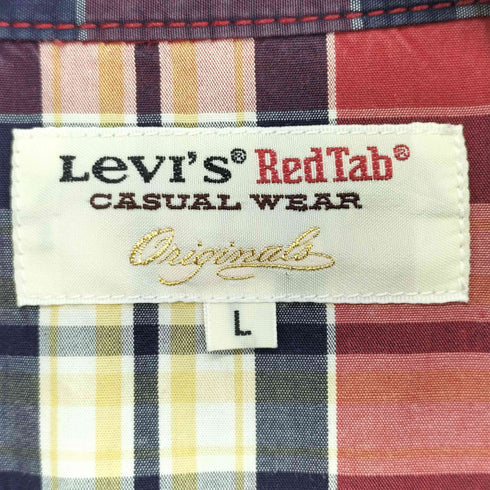 リーバイス Levis RED TAB スナップボタン L/S チェック柄 ウエスタンシャツ メンズ import:L