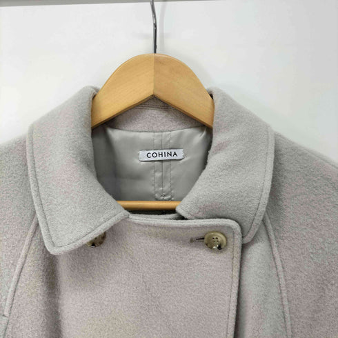 コヒナ COHINA バックフレアウールコート レディース short