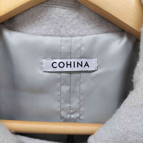 コヒナ COHINA バックフレアウールコート レディース short