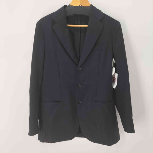 カルーゾ CARUSO J718TZ ウール100% 背抜き シングル 3B シングル テーラードジャケット & 裾ダブル スリムテーパード スラックス メンズ 上下共に46/9R