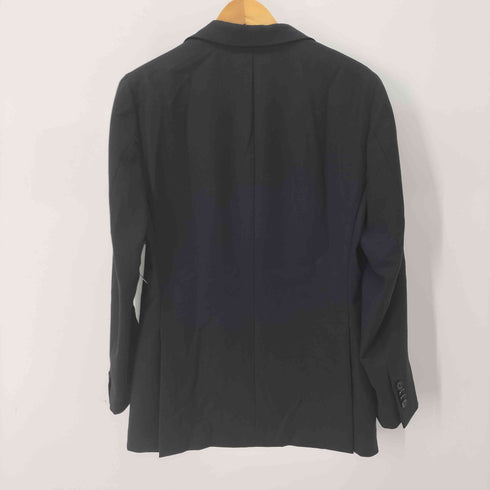 カルーゾ CARUSO J718TZ ウール100% 背抜き シングル 3B シングル テーラードジャケット & 裾ダブル スリムテーパード スラックス メンズ 上下共に46/9R