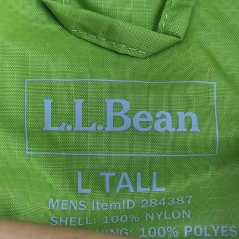エルエルビーン L.L.Bean ロゴ刺繍 リップストップ ナイロン フーデット ジャケット メンズ import:L