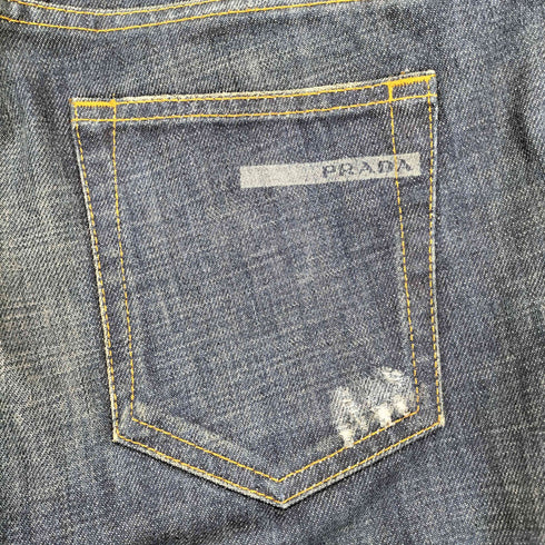 プラダ PRADA TAPERED FIT ボタンフライデニムパンツ メンズ 32