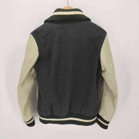 ナノユニバース NANO universe 袖レザー切替 スタジアムジャンパー メンズ