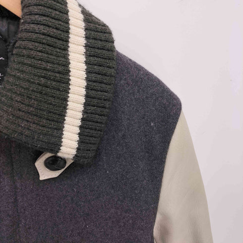 ナノユニバース NANO universe 袖レザー切替 スタジアムジャンパー メンズ