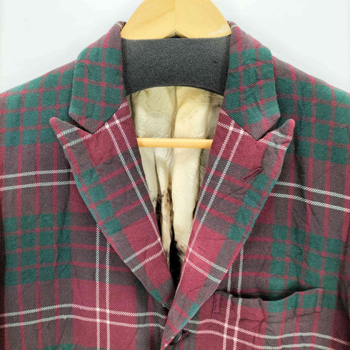 コムデギャルソンオムプリュス COMME des GARCONS HOMME PLUS AD2008 タイムフォーマジック期 タータンチェックテーラードジャケット メンズ JPN:S