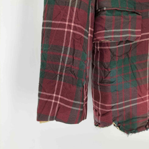 コムデギャルソンオムプリュス COMME des GARCONS HOMME PLUS AD2008 タイムフォーマジック期 タータンチェックテーラードジャケット メンズ JPN:S