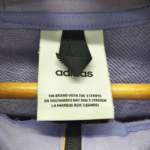 アディダス adidas アドベンチャー カラーブロック 異素材ミックス ハーフジップ スウェットパーカー メンズ import:L