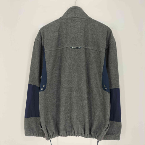 エコーアンリミテッド ECKO UNLTD 90s ロゴパッチ 切替 随意アップフリースジャケット 裾ドローコード メンズ import:XL