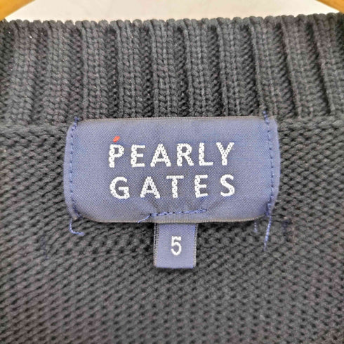 パーリーゲイツ PEARLY GATES インターシャクルーネックニット ウサギ メンズ JPN:5