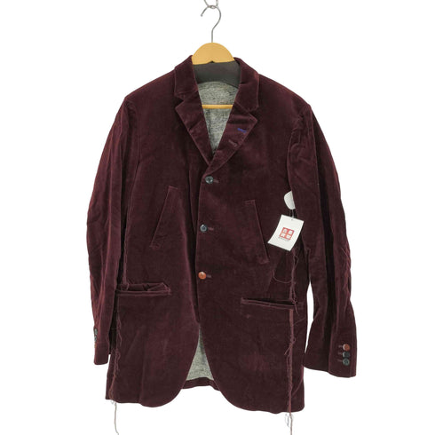 アンダーカバーイズム UNDERCOVERISM 12AW 3B 襟裏レザー ベロアテーラードジャケット メンズ JPN:3