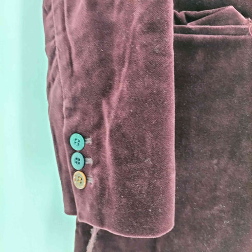 アンダーカバーイズム UNDERCOVERISM 12AW 3B 襟裏レザー ベロアテーラードジャケット メンズ JPN:3