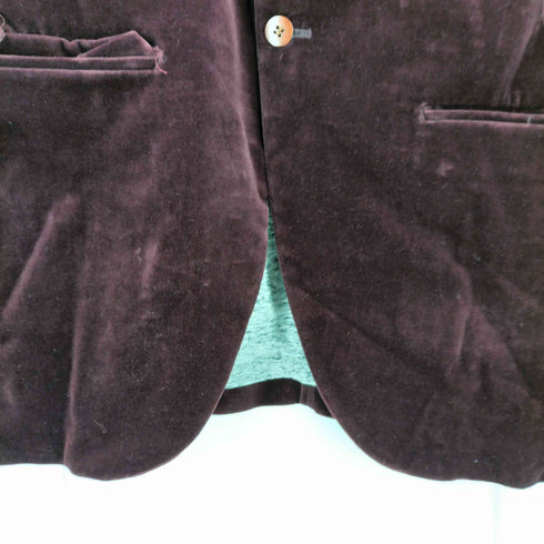 アンダーカバーイズム UNDERCOVERISM 12AW 3B 襟裏レザー ベロアテーラードジャケット メンズ JPN:3