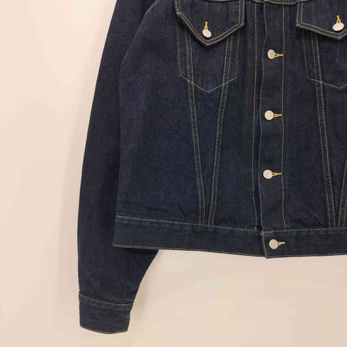 ヨウジヤマモトプールオム Yohji Yamamoto POUR HOMME 22SS 14OZ DENIM BUTTON JACKET 14オンス セルビッジ デニム トラッカー ジャケット メンズ JPN:3