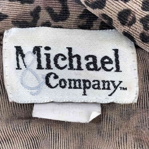 Michel&Company 90S USA製 レオパード ニットシャツ レディース import:L