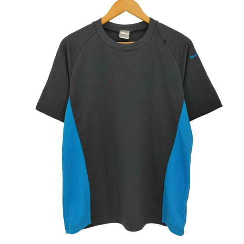 ナイキ NIKE 00s FIT DRY スウッシュロゴ刺繍 ジャージー Tシャツ メンズ import:XL