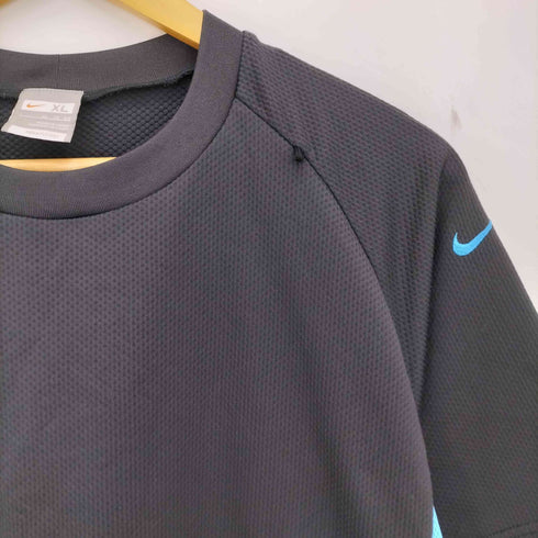 ナイキ NIKE 00s FIT DRY スウッシュロゴ刺繍 ジャージー Tシャツ メンズ import:XL