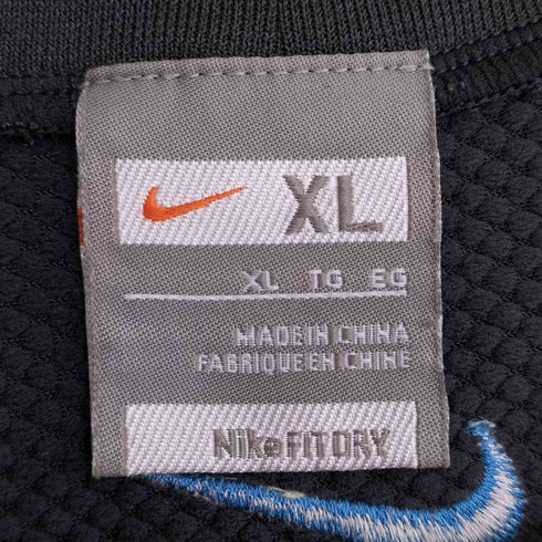 ナイキ NIKE 00s FIT DRY スウッシュロゴ刺繍 ジャージー Tシャツ メンズ import:XL