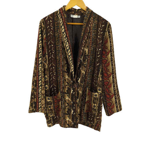 KENSINGTON SQUARE 90S USA製 総柄ジャケット レディース import:M