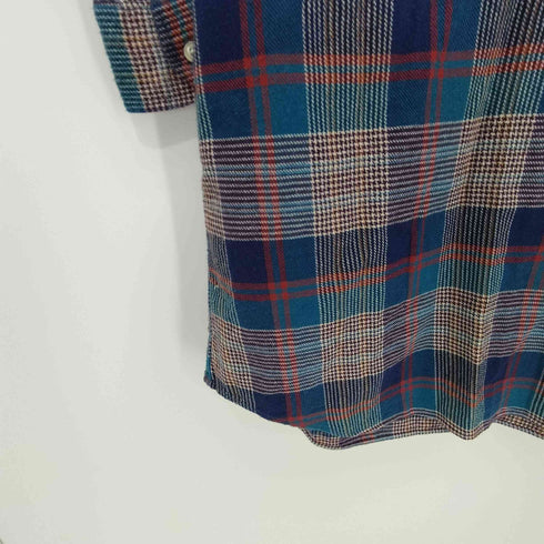 インディヴィジュアライズドシャツ individualized shirts USA製 マドラスチェック フランネル プルオーバー シャツ ワンピース レディース 14 1/2-29