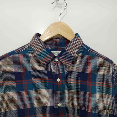インディヴィジュアライズドシャツ individualized shirts USA製 マドラスチェック フランネル プルオーバー シャツ ワンピース レディース 14 1/2-29