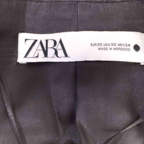 ザラ ZARA チョークストライプ スリーブ カット 2B ジャケット レディース import:XS