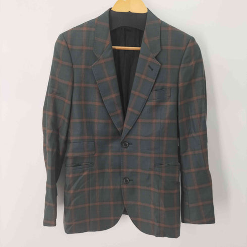ポールスミス Paul Smith ETHOMAS チェック 裏地フェザー 2B シングル テーラードジャケット & スリムテーパード スラックス メンズ ジャケット:S / パンツ:M