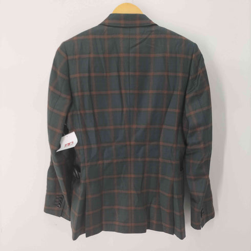 ポールスミス Paul Smith ETHOMAS チェック 裏地フェザー 2B シングル テーラードジャケット & スリムテーパード スラックス メンズ ジャケット:S / パンツ:M
