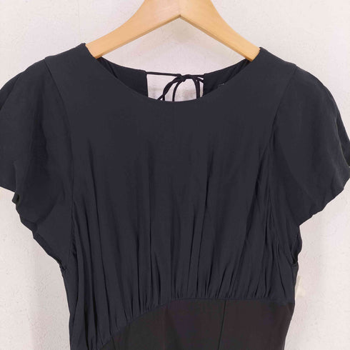 ザラ ZARA ZW collection Dress ギャザー切替 ドレス ワンピース レディース import:M