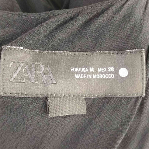 ザラ ZARA ZW collection Dress ギャザー切替 ドレス ワンピース レディース import:M