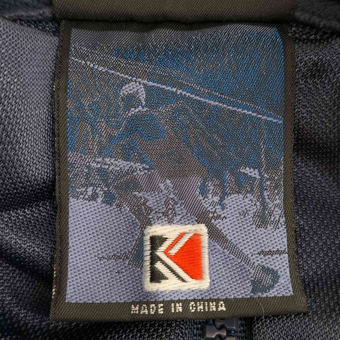 カールカナイ Karl Kani 90s ロゴ刺繍 ハーフジップ プルオーバー ゲームシャツ シアー メンズ L