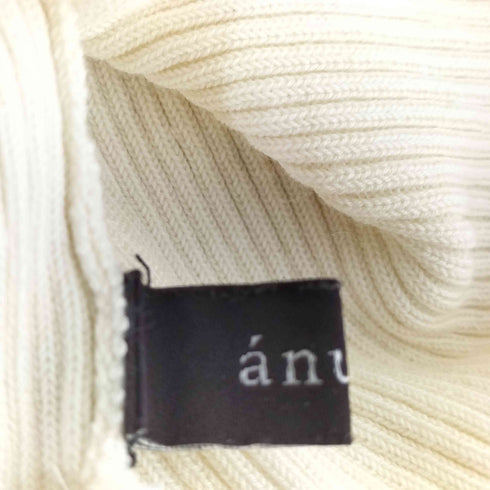 アニュアンス anuans 23SS ハートネックリブニットプルオーバー レディース